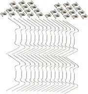 GANAZONO 1 Gardening Fixing Buckle Spring Glass Pane Fixing Clip Window Glazing Clips Plant Plant Cages Holder Glazing w Wire Clips Stainless Steel Spring Clip Glass Plate