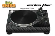 Skin Decal Sticker Wrap for Technics Quartz SL Turntable Pro Audio Mixer CARBON