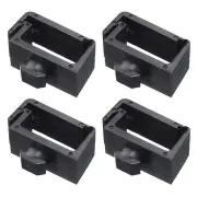 4Pcs Single Slot Flat Cable Clamp 8, 13mm Mount Slot 40 Series European Standard