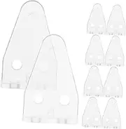 Cabilock 10Pcs Clear Blinds Bottom Brackets Hold Down Clips for Horizontal Blinds and Reliable Brackets for Home Use Easy to Clean and Install