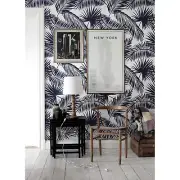 Removable Wallpaper Tropical palm leaf Exotic leaves Palm leaf print wall decal