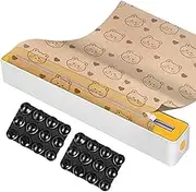 Foil Dispenser with Cutter - Kitchen Wrap Dispenser | Sturdy Food Cling Film Cutter Space-Saving Storage for Baking Paper Kitchen Refrigerator