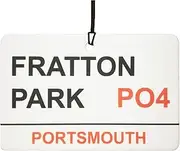Portsmouth/Fratton Park Street Sign Car Air Freshener (Fun Birthday/Xmas Christmas Stocking Filler/Secret Santa/Novelty Scented Gift)