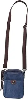 [WRITWAA] Mens Travel Bag Messenger Bag Shoulder Straps Canvas Zipper Bag Style Casual for Boyfriend Brother