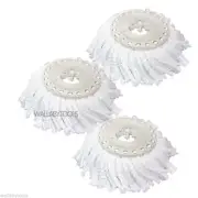Lot (3) Replacement Microfiber Mop Head Refill for Hurricane 360° Spin Magic Mop