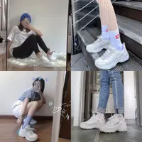 在飛比找蝦皮購物優惠-SKECHERS  斯凱奇 刺繡增高鞋老爹鞋新款男女鞋明星同