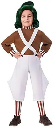 Kids Willy Wonka & The Chocolate Factory Oompa Loompa Value Costume, Large