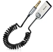 Baseus Bluetooth 5.0 Receiver Dongle AUX 3.5mm Audio Jack Car Adapter Cable Home