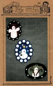 FROSTY NIGHTS PENNY RUG PATTERN-OOP-LITTLE STITCHES
