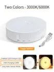 Smart Motion Sensor Light Usb Rechargeable Cabinet Lights Warm Light White Light
