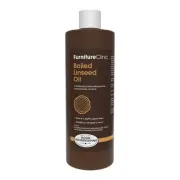 Boiled Linseed Oil | 500ml / 17 Fl Oz | Refined Oil for Wood Furniture, Stone...