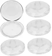 BESTYASH 5Pcs Transparent Eyelash Organizer Case Portable Cosmetic Container for False Eyelashes Storage Lightweight Compact Eyelash Holder for Travel Beauty Salons Everyday Use