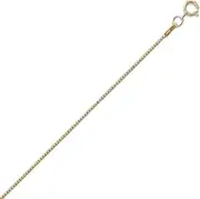 [JewelryWeb] 14/20 Gold Filled 1mm Box Chain Necklace a Spring-Ring Closure. Chain-Necklace for Women and Men