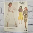 Vogue Paris Original Pattern #2855 Vtg Designer Claude Montana Culottes Dress 14