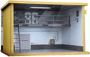 Model Parking Model Scene Car Parking lot Model Scene Simulation Assembled Garage Acrylic with Light dust Cover for Diorama Parking Lot Display(Version 86)