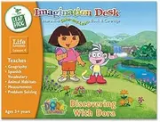 Imagination Desk: Discovering with Dora Interactive Color-and-Learn Book and Cartridge