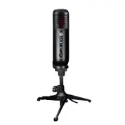 Mcx01 Professional Usb Condenser Microphone with Tripod Rgb Light for Pc Laptop Recording Studio Singing Gaming Youtube