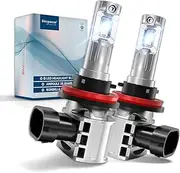 Sinoparcel H11 LED Headlight Bulb Low Beam, H11/H8 Fog Light Bubs or DRL or H9 High Beam, 20000LM/Set 6500K White with cooling fan, Super Bright Conversion Kit, Pack of 2