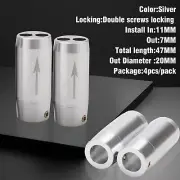 4Pcs Aluminium HiFi Speaker Pants Y Splitter for RCA / Bi-Wire Audio Cable DIY