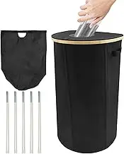 Recycling Bin - Waste Sorting Bin | Oxford Fabric Bottle Storage Indoor Kitchen with Removable and Reusable Inner Bag for Kitchen Organizer Foldable Jar Recycle Container for Glass and Paper