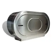 LUVELLE Jumbo Toilet Paper Dispenser - Twin Roll - Stainless Steel