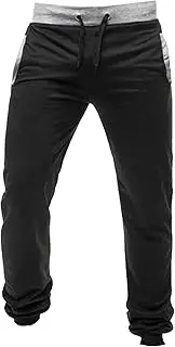 [Generic] Men's Athletic Jogger Pants Casual Drawstring Outdoor Running Pants Slim Fit Tapered Knit Sweatpants, Black, X-Large