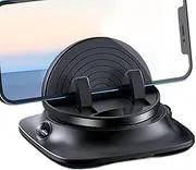 Dashboard Phone Holder | Car Cell Phone Mount with Cable Organizer | Non-Slip Adjustable Stand for Smartphone Tablet Vehicle Navigation