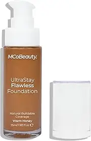 [MCoBeauty] UltraStay Flawless Foundation - Warm Honey for Women 1.18 oz Foundation