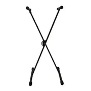 Shriro Single Braced Heavy-Duty Portable/Adjustable Keyboard Stand Black