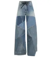 [Tom Ford] Tom Ford Patchwork high-rise wide-leg jeans 27 blue