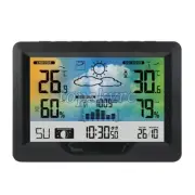 FanJu 3383F Wireless Weather Station Clock Alarm Temperature Humidity Date tps