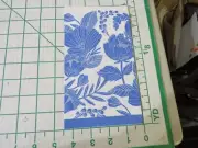 THREE DECORATIVE HOSTESS NAPKINS for DECOUPAGE "Blue Floral"
