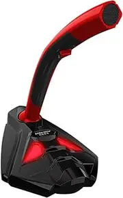 Kisangel Fashion Microphone for Computer Gaming Singing 360° Rotation Built-in 80g Metal for Durability