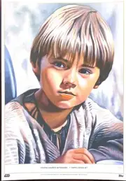 Topps Living Set Star Wars Fine Art Poster - Young Anakin Skywalker - GOLD 1/1