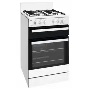 Chef 54cm Freestanding Cooker with Conventional Oven White. CFG503WCH