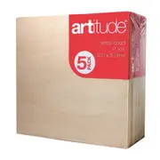 5pc Artitude Canvas Panel Board Thick 8x8" Painting/Drawing Artist Accessory