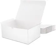 MALICPLUS 10 Gift Boxes 24x16.5x10 CM Gift Boxes with Lids, White Boxes Bulk, Wedding, Party, Birthday,Bridesmaid Proposal Box for Light Gifts