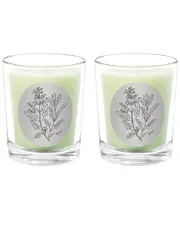 Qualitas Candles Sage Two Scented Beeswax Candle Set
