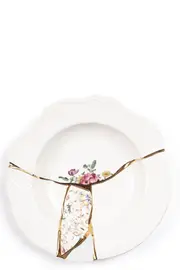 SELETTI Soup Plate 'Kintsugi' ⌀ 22 Cm