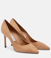 [Jimmy Choo] Jimmy Choo Romy 85 suede pumps AU 10 brown