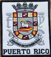 Puerto Rico Patch W/ VELCRO® Brand Fastener Escudo Seal Tactical Gray Version II