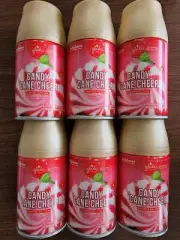 6 Glade Candy Cane Cheer Limited Edition Air Freshener Automatic Spray Refills