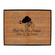 Cycling Rltw Feet On The Pedals - Funny Novelty Doormat Man Cave Floor mat