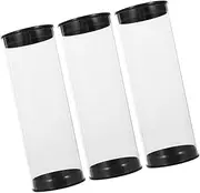 BCOATH 2PCS Clear Golf Ball Display Case Transparent Box for Organized Storage and Protection Cylindrical Design for Easy Access