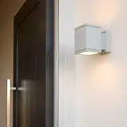 LED Up/Down Wall Light Round/Square GX53 in Silver Superlux Lighting - LGX53-R2-SG, LGX53-S2-SG