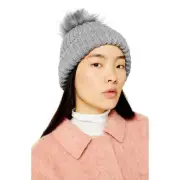 NWT TOPSHOP Faux Fur Pompom Beanie