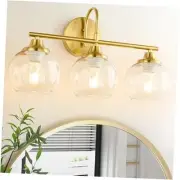 Bathroom Vanity Lights, Gold Light Fixtures Over Mirror, Brushed Gold With