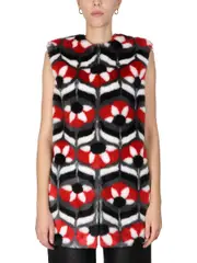 [Moschino] Moschino-Faux Fur Vest-Donna 40