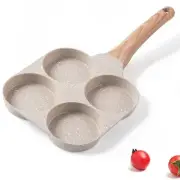MIUGO Four-Cup Fried Egg Pan Medical Stone Non-Stick Frying Pan for Breakfast...