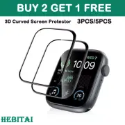 For Apple Watch 9 8 7 41mm 3D Curved Screen Protector Not Glass Protectives Film